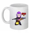 Чашка керамічна Brawl Stars Мортіс Білий Чашка керамічна Brawl Stars Мортіс Білий фото