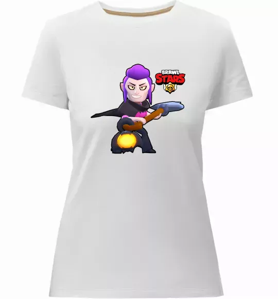 Жіноча преміум футболка Brawl Stars Мортіс Білий фото