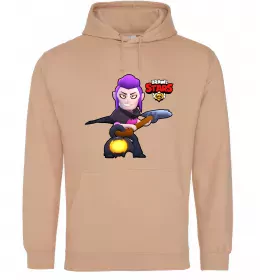 Мужская толстовка (худи) Brawl Stars Мортіс Песочный фото