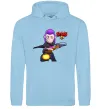 Чоловіча толстовка (худі) Brawl Stars Мортіс Блакитний фото