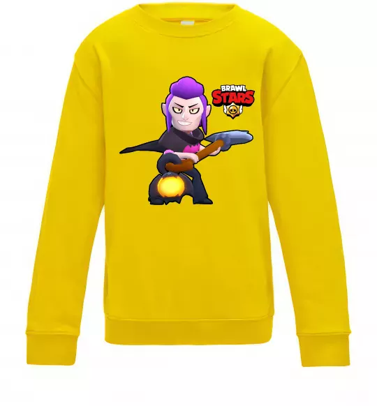 Дитячий світшот Brawl Stars Мортіс Сонячно жовтий фото