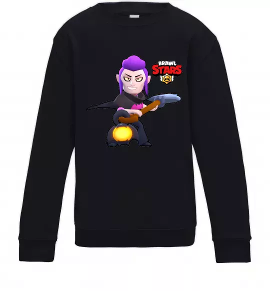 Дитячий світшот Brawl Stars Мортіс Чорний фото