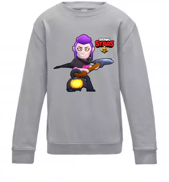 Дитячий світшот Brawl Stars Мортіс Сірий меланж фото