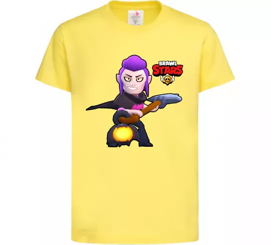 Дитяча футболка Brawl Stars Мортіс Лимонний фото