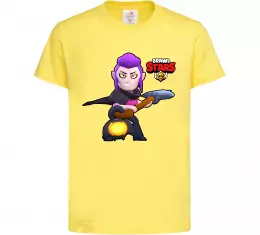 Детская футболка Brawl Stars Мортіс Лимонный фото