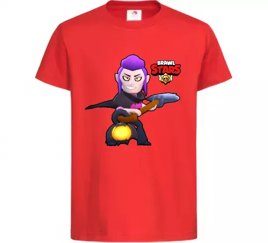 Дитяча футболка Brawl Stars Мортіс Червоний фото