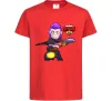 Дитяча футболка Brawl Stars Мортіс Червоний фото