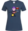 Женская футболка Brawl Stars Мортіс Темно-синий фото