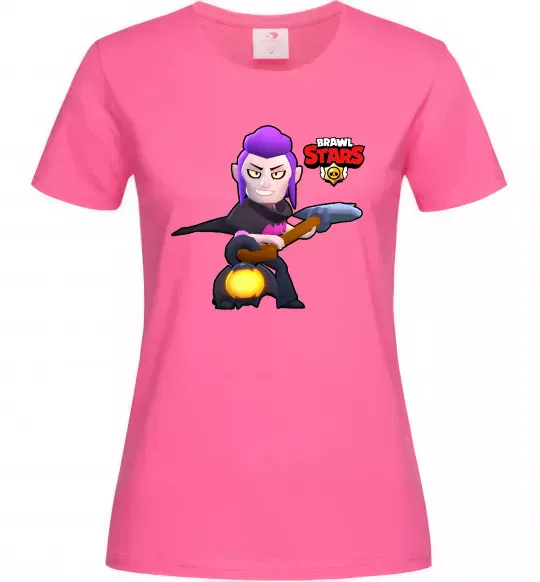 Женская футболка Brawl Stars Мортіс Ярко-розовый фото