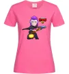 Женская футболка Brawl Stars Мортіс Ярко-розовый фото