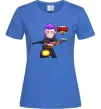 Женская футболка Brawl Stars Мортіс Ярко-синий фото