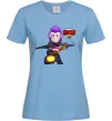 Женская футболка Brawl Stars Мортіс Голубой фото