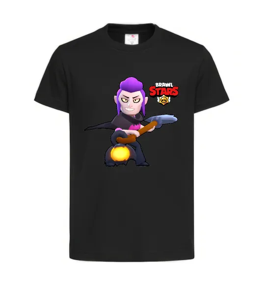 Детская футболка Brawl Stars Мортіс Черный фото