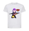 Детская футболка Brawl Stars Мортіс Белый фото