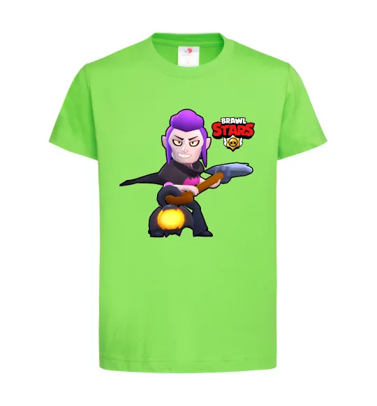 Детская футболка Brawl Stars Мортіс Лаймовый фото
