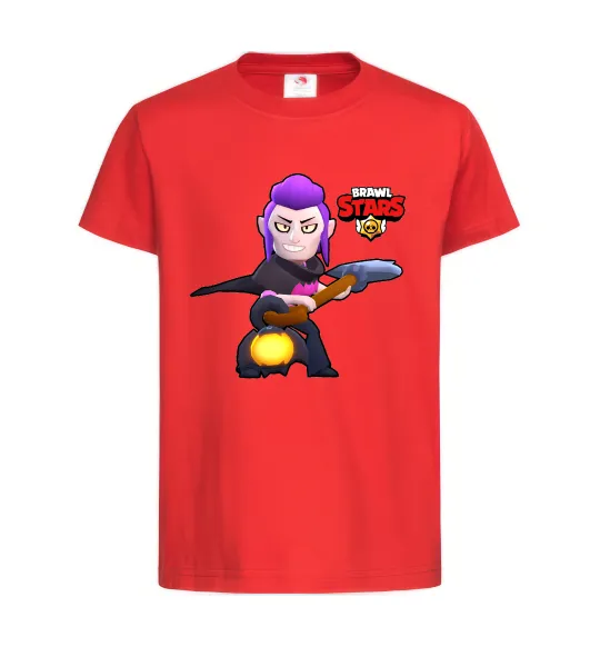 Детская футболка Brawl Stars Мортіс Красный фото
