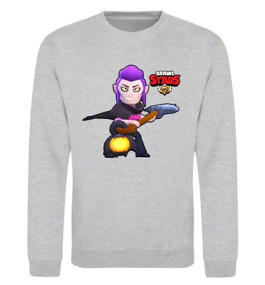 Світшот Brawl Stars Мортіс Сірий меланж фото