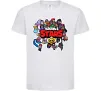 Дитяча футболка Brawl Stars колаж персонажів Білий фото