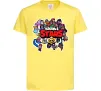 Дитяча футболка Brawl Stars колаж персонажів Лимонний фото