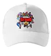 Кепка Brawl Stars колаж персонажів Белый фото