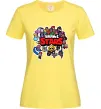 Жіноча футболка Brawl Stars колаж персонажів Лимонний фото