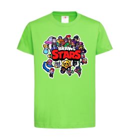 Детская футболка Brawl Stars колаж персонажів