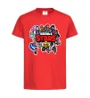 Детская футболка Brawl Stars колаж персонажів Красный фото