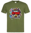 Мужская футболка Brawl Stars колаж персонажів Оливковый фото