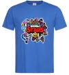 Мужская футболка Brawl Stars колаж персонажів Ярко-синий фото