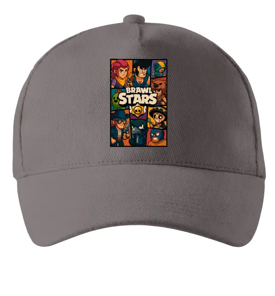 Кепка Brawl Starrs в стилі GTA Серый фото