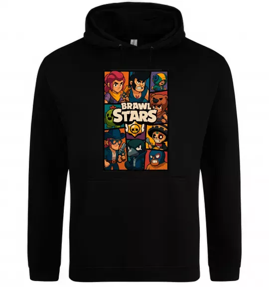Чоловіча толстовка (худі) Brawl Starrs в стилі GTA Чорний фото
