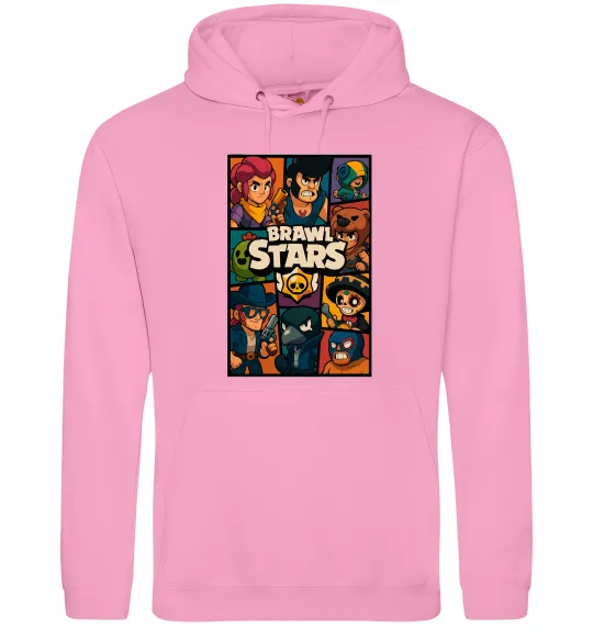 Жіноча толстовка (худі) Brawl Starrs в стилі GTA Рожевий фото