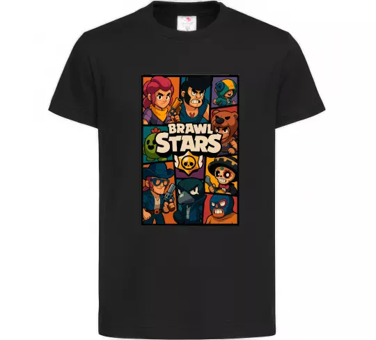 Дитяча футболка Brawl Starrs в стилі GTA Чорний фото