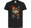 Дитяча футболка Brawl Starrs в стилі GTA Чорний Дитяча футболка Brawl Starrs в стилі GTA Чорний фото
