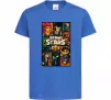 Дитяча футболка Brawl Starrs в стилі GTA Яскраво-синій Дитяча футболка Brawl Starrs в стилі GTA Яскраво-синій фото