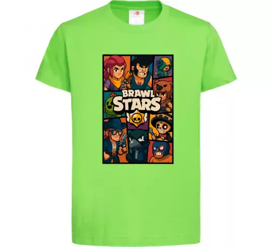 Дитяча футболка Brawl Starrs в стилі GTA Лаймовий фото