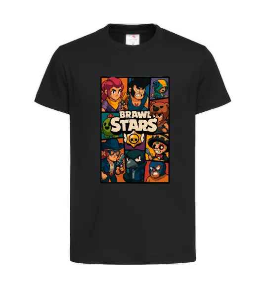 Детская футболка Brawl Starrs в стилі GTA Черный фото