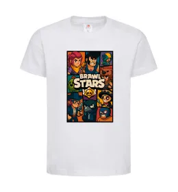 Дитяча футболка Brawl Starrs в стилі GTA Білий фото