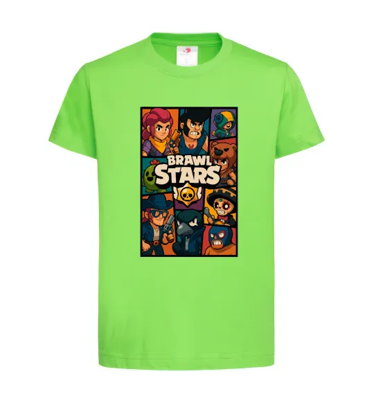 Детская футболка Brawl Starrs в стилі GTA Лаймовый фото