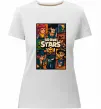 Женская премиум футболка Brawl Starrs в стилі GTA Белый фото