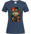 Жіноча футболка Brawl Starrs в стилі GTA Темно-синій фото
