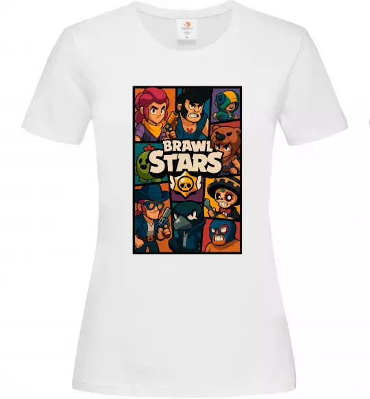 Жіноча футболка Brawl Starrs в стилі GTA Білий фото