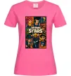 Жіноча футболка Brawl Starrs в стилі GTA Яскраво-рожевий фото