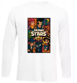 Лонгслив Brawl Starrs в стилі GTA Белый фото