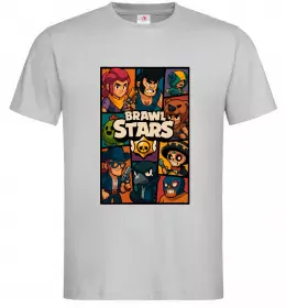 Мужская футболка Brawl Starrs в стилі GTA Серый фото