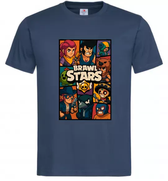 Чоловіча футболка Brawl Starrs в стилі GTA Темно-синій фото