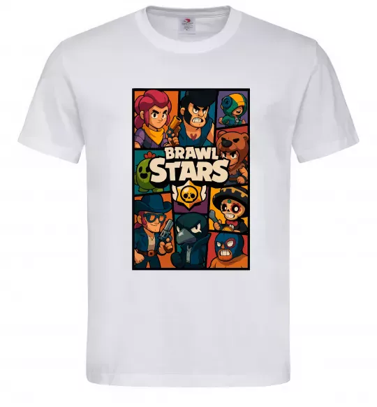 Чоловіча футболка Brawl Starrs в стилі GTA Білий фото