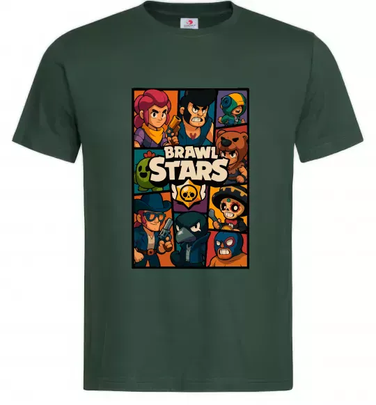 Чоловіча футболка Brawl Starrs в стилі GTA Темно-зелений фото