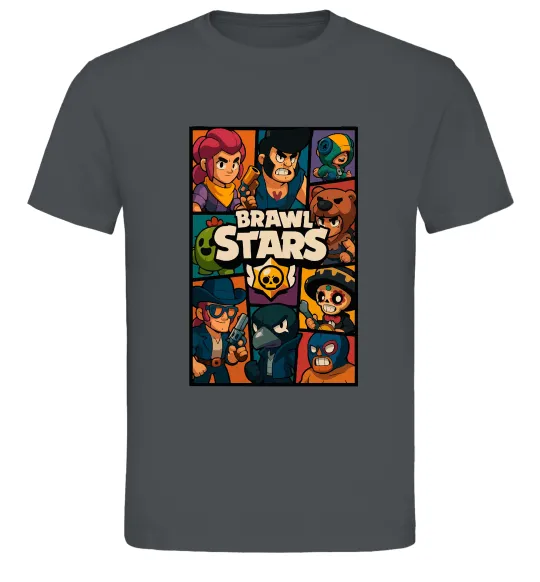 Чоловіча футболка Brawl Starrs в стилі GTA Графіт фото