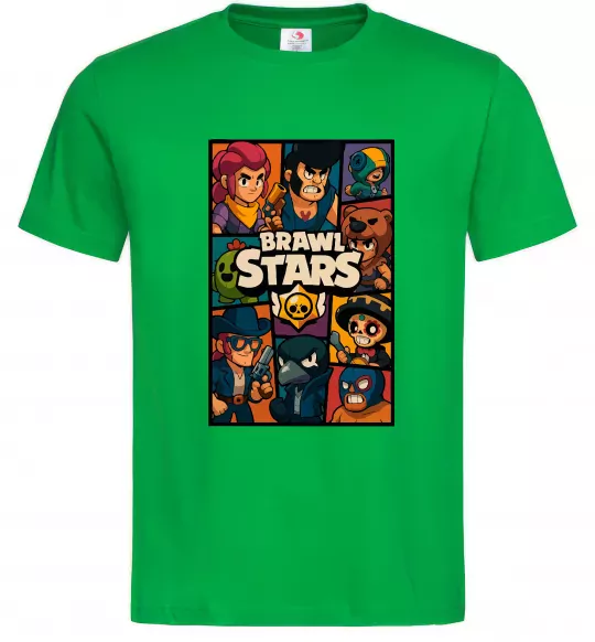 Чоловіча футболка Brawl Starrs в стилі GTA Зелений фото